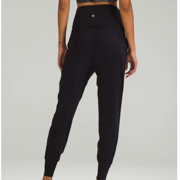 Lululemon Align Super-High-Rise Ribbed-Waist Jogger Black 0 - Picture 4 of 14